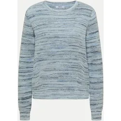 Pullover mit Space-Dye-Optik Blau XXL