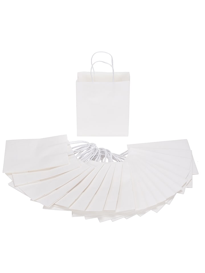 SUNNYSUE Papiertüten in Weiß - (L)16 x (B)5 x (H)12 cm (20 Tüten) - onesize