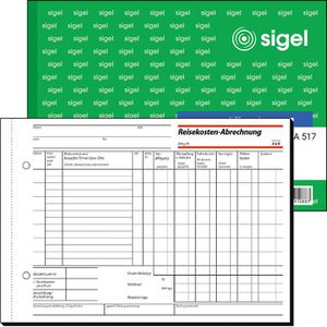 Sigel RA 517 Reisekostenabrechnungen wöchentlich