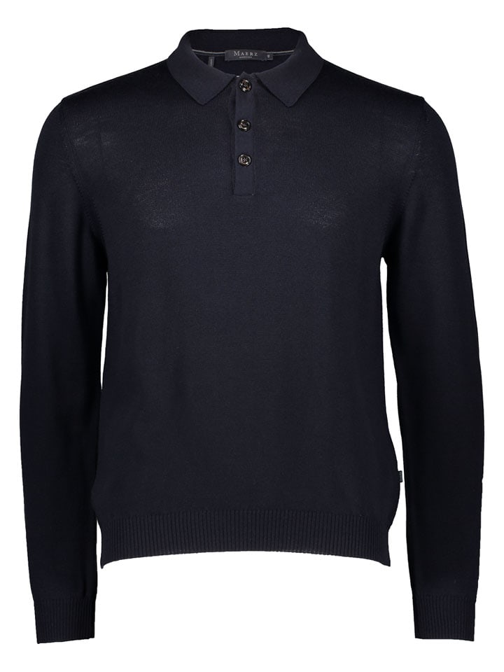 Maerz Muenchen Wollpullover in Dunkelblau - 50
