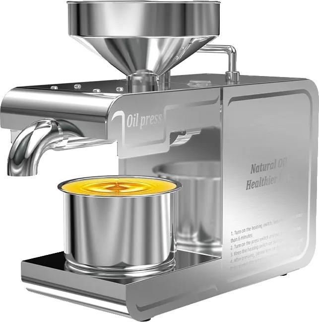 Ölpressmaschine, Temperaturregelung, Edelstahlkonstruktion, 220V, EU