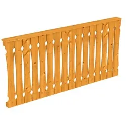 Skan Holz Seitenwand Balkonschalung für Terrassenüberdachung 250 cm, eiche hell