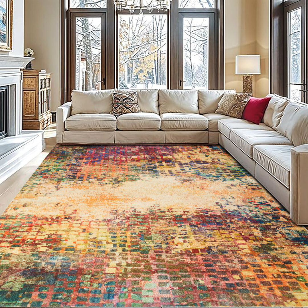 Langley Street Camilla Vintage Look Shag Area Rug VIBRANT Rectangle 160 x 230cm