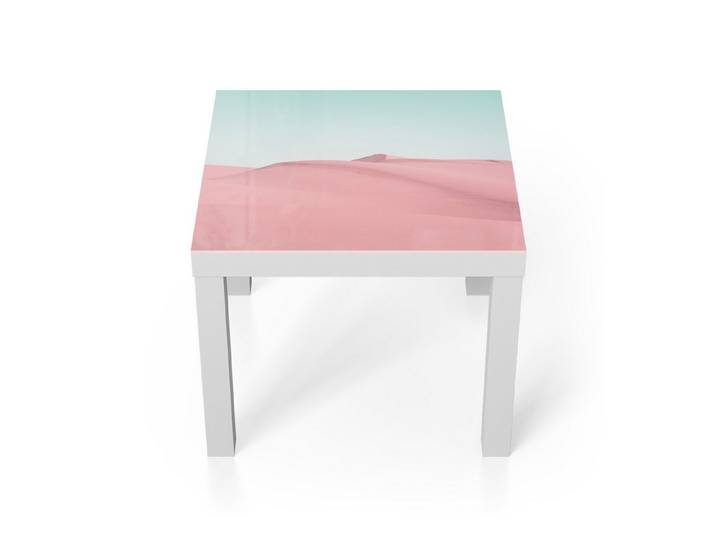 DEQORI Couchtisch 'Rosige Stille', Glas Beistelltisch Glastisch modern