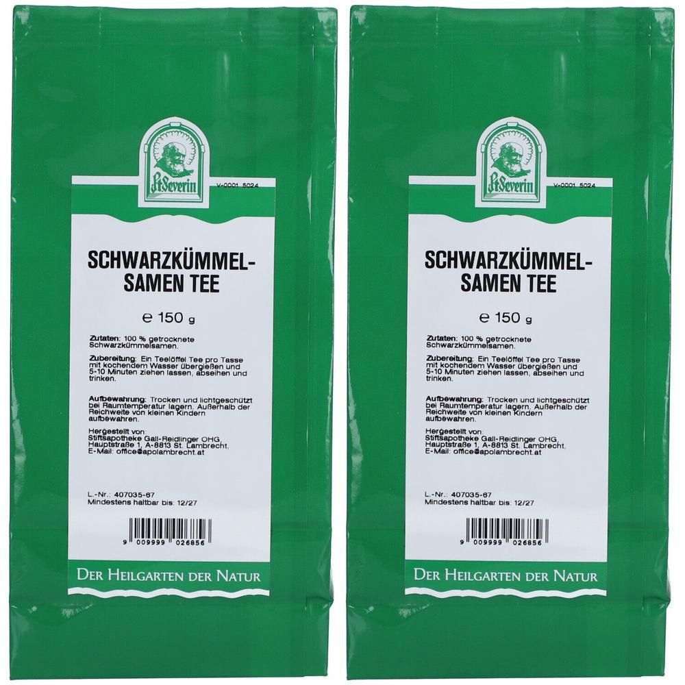 Schwarzkümmelsamen Tee 2x 2x150 g