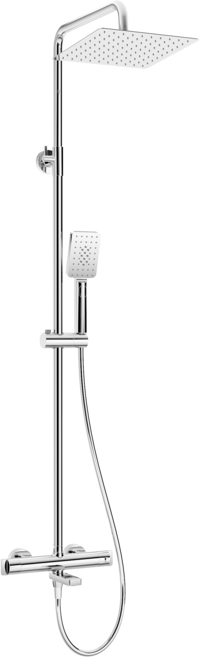 Neuesbad Duschsystem mit Thermostat Wannenarmatur, chrom NB1DENAC_01HT1