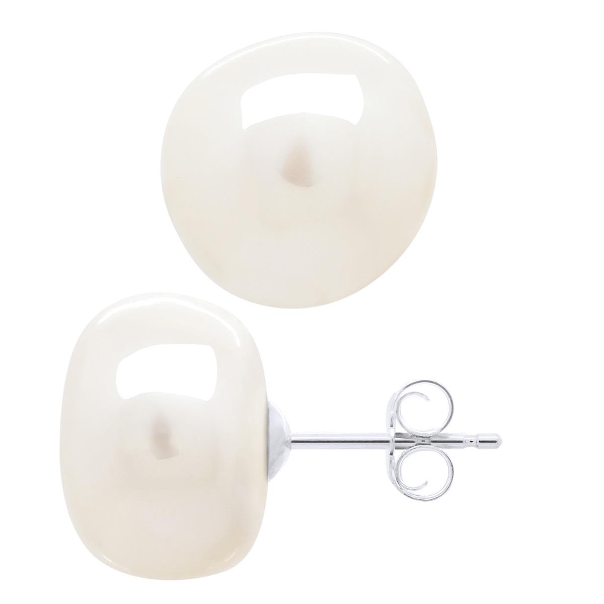 Oorbellen Wit Goud - Echte Cultuurzoetwaterparels Barok 12-13 mm