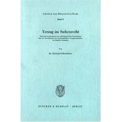 Verzug im Sachenrecht., Fachbücher von Eberhard Schwerdtner