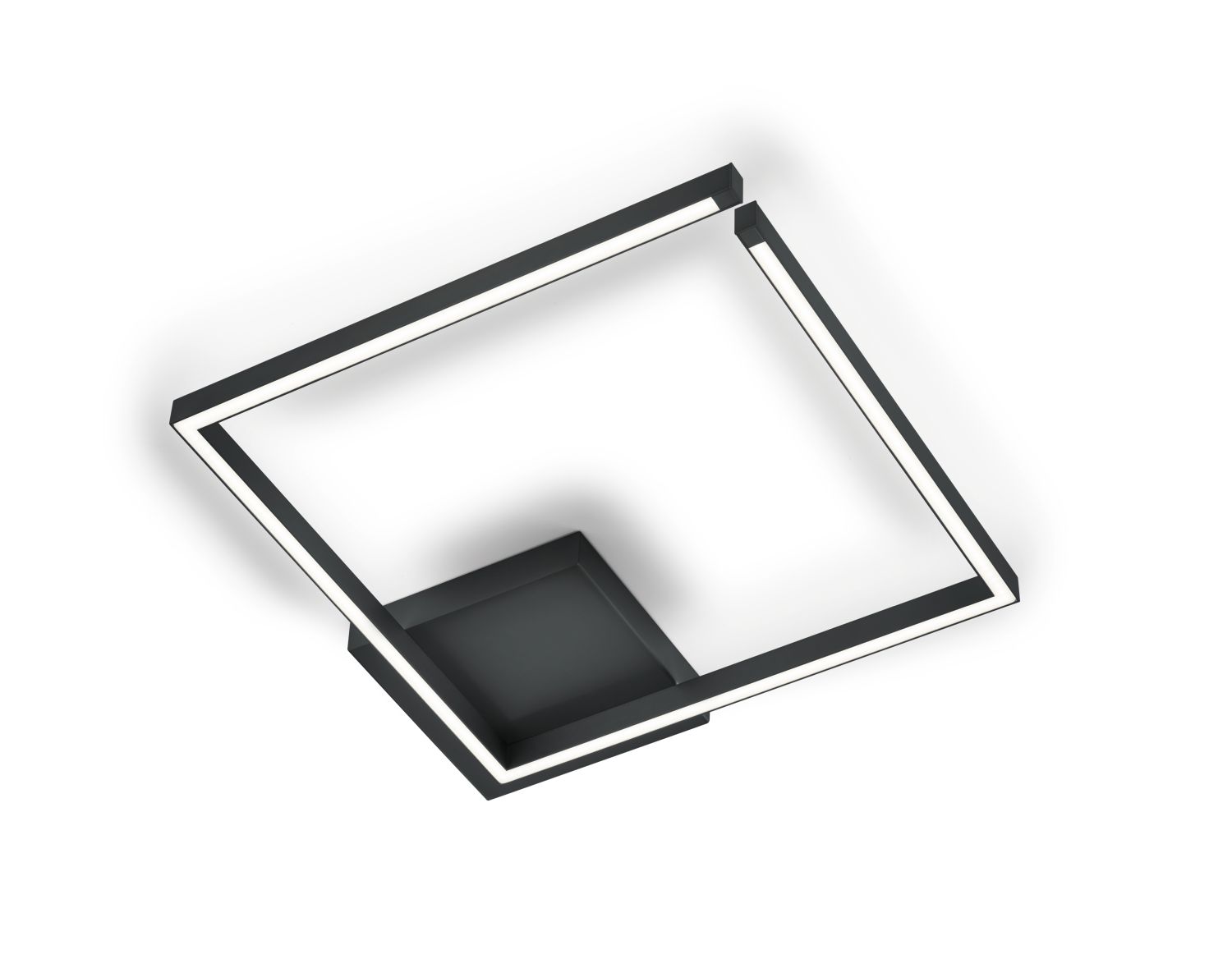GKS Knapstein LED-Deckenleuchte YOKO 50x50cm schwarz 91.369.07 4250035833531