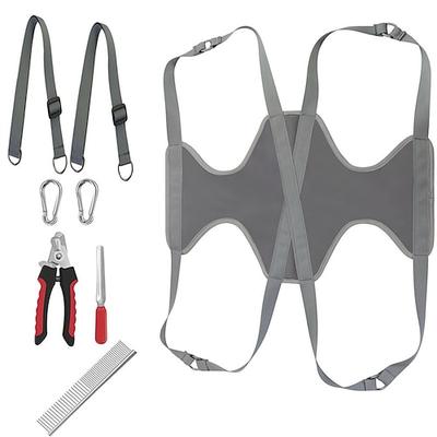 Hängematte zum Krallenschneiden für kleine und mittelgroße Hunde – Katzenhängematte für die Tierpflege – Pflege-Trimmset