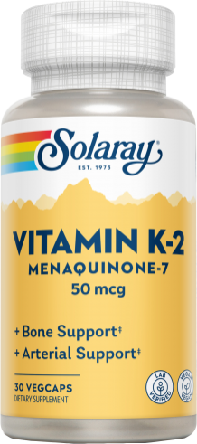 Solaray K2 Menachinon Vitamin K2 30 Gemüsekapseln