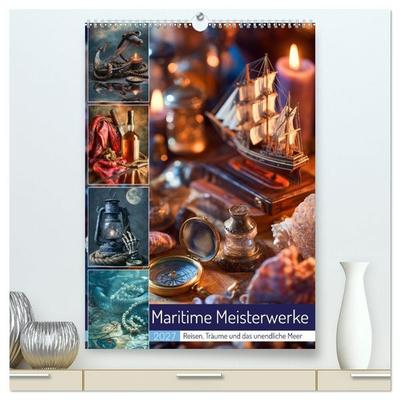 Maritime Meisterwerke (hochwertiger Premium Wandkalender 2027 DIN A2 hoch), Kunstdruck in Hochglanz