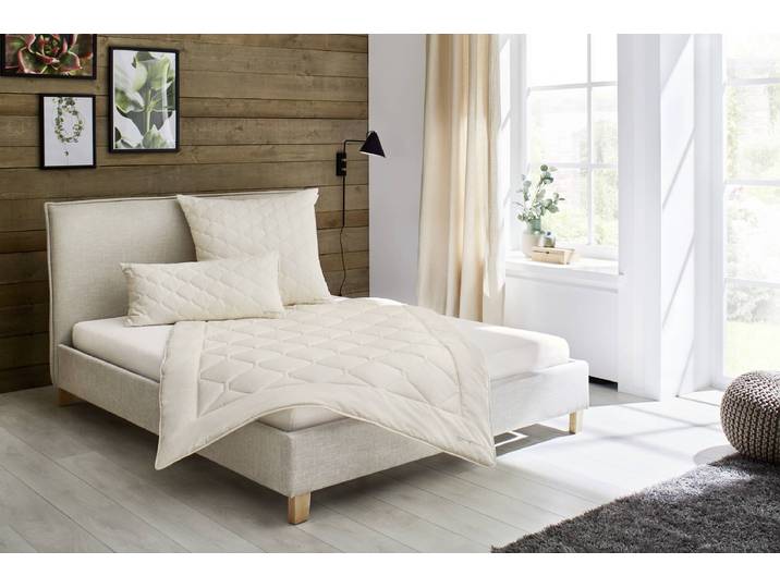 Couette Merle mono 200 x 200cm Beige/Beige Coton