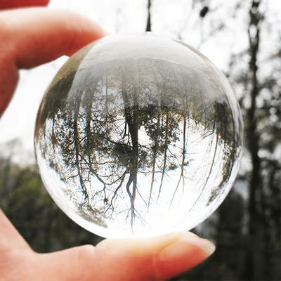 Inspired Living Crystal Ball Lens For Photography, Create Inverted Scenes, Reflections & Visual Effects Crystal Ball Lens For Photography, Create Inverted Scenes, Reflections & Visual Effects