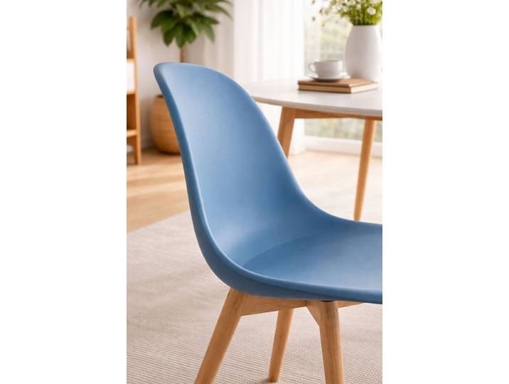 4er Set Kelen Stühle - Blau Öl