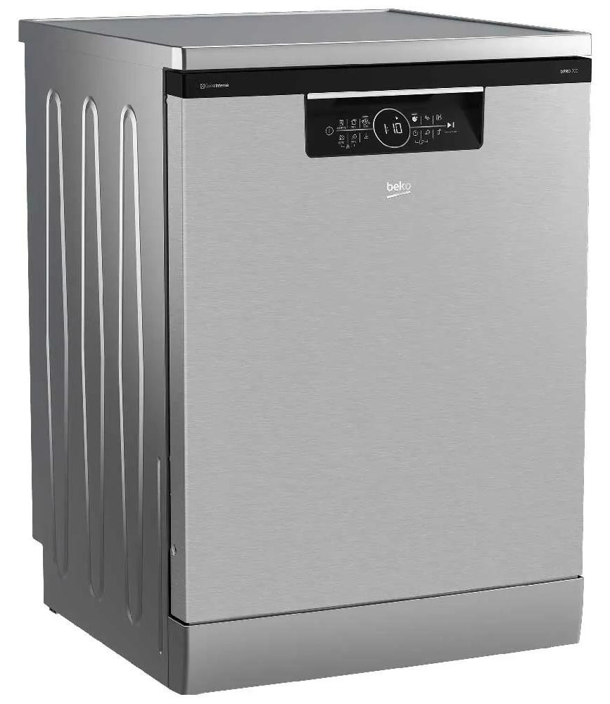 Beko BDFN36560XC, Freistehend, Standardgröße (60 cm), Edelstahl, Schwarz, Touchsteuerung, LED