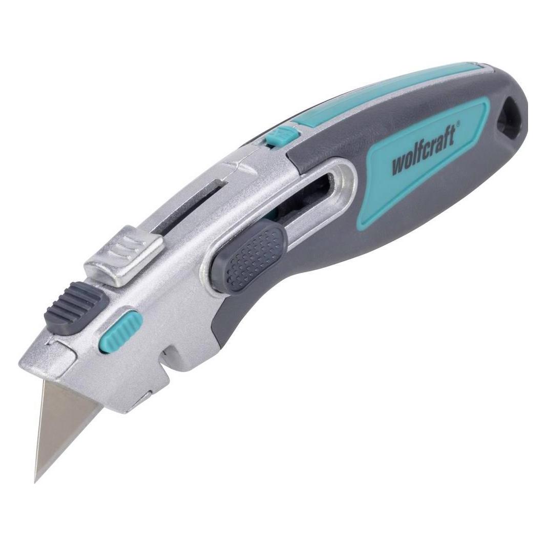 wolfcraft 1 Dual Sicherheits-Trapezklingenmesser (Cutter) (4106000)