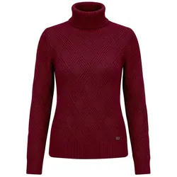 Rollkragen-Pullover Fadenmeister Berlin rot, 36