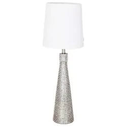 By Rydens Lofty Slim H 54 cm satin/Schirm weiß Tischleuchte