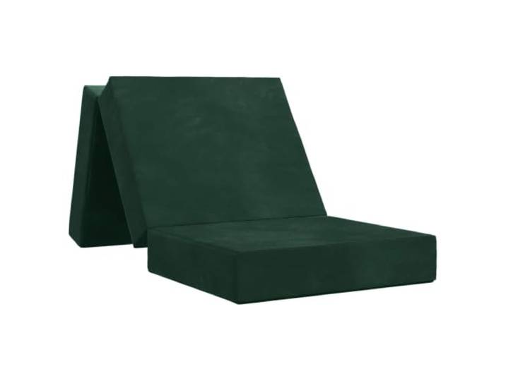 HBBMGYD Schlafsofa, faltbar, Dunkelgrün, 75 x 67 x 45 cm, Stoff, Polyester Schlafsofa, platzsparend, verstellbarer manueller Mechanismus, abnehmbarer Bezug mit Reißverschluss, waschbar
