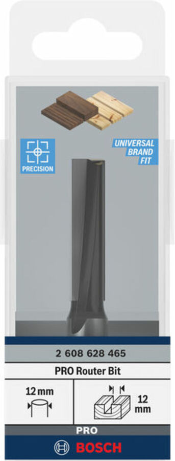 Bosch Nutfräser Standard for Wood 12 mm D1 12 mm L 40 mm G 81 mm (2608628465)