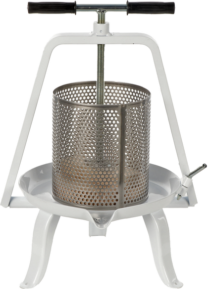 Enotecnica Pillan - Schraubpresse für Obst und Gemüse 9L - Edelstahl-Gitter