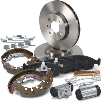Bestprice Bremscheiben + Beläge + Backen + Zubehör VA+HA [Hersteller-Nr. 41838474] für Lancia, Chrysler, Fiat
