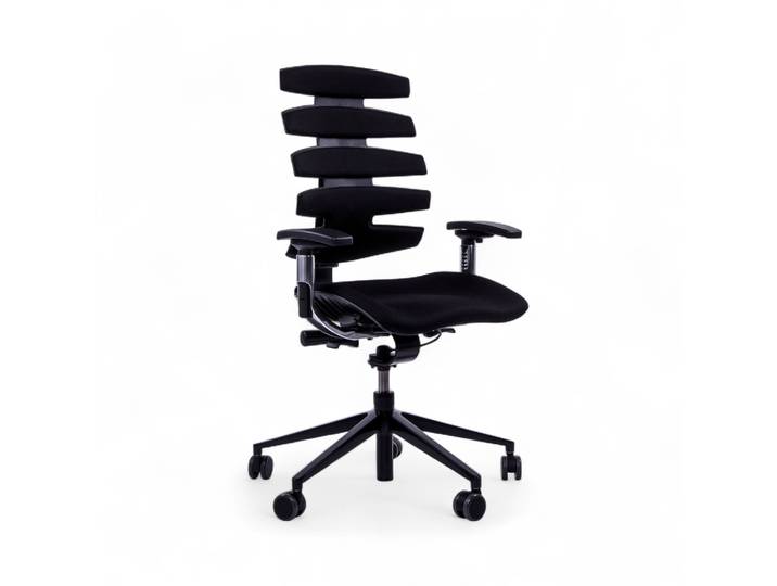 Office chair SitagWave with 3D armrests, Black/Black, New, Ergonomic chair - ideal for flexible working