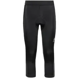 ODLO Damen Tight Tights 3/4 ESSENTIAL, Größe XS in Schwarz Schwarz
