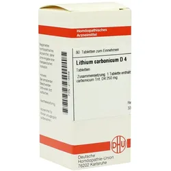 Lithium Carbonicum D 4 Tabletten 80 St