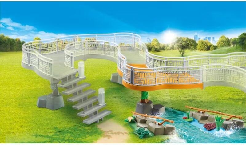 Playmobil Diversión En Familia Extensión Plataforma De Observación Zoo Talla Única Unisex