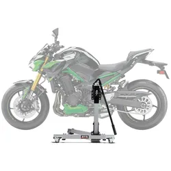 Zentralständer EVOLIFT® für Kawasaki Z900 SE 22- Shadow Edition (Grundfarbe: Grau) Mit Werkstattmatte Ohne Ohne Ohne