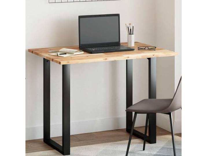 PTUGUOF Tischplatte Rechteckig 100x70x2 cm Massivholz Akazie Unbehandelte Oberfläche, Vielseitig für Esszimmer, Küche, Balkon, Pflegeleicht mit Feuchtem Tuch
