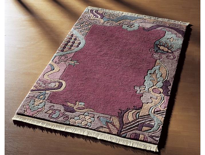 Brücken und Teppiche im Nepal-Stil, Aubergine, Größe 288 (Teppich, ca. 240x340 cm)