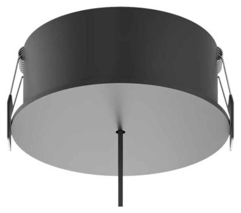 Beneito & Faure Nano inbouw plafondrozet Ø90x22mm - Mat zwart, geschikt voor Alp Space lamp
