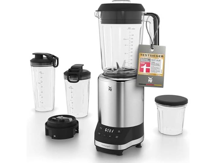 WMF Kult Pro Multifunktionsmixer Hochleistungsmixer, 30.000 U/min, Smoothie Maker, Standmixer, Ice-Crush Funktion, 4 Mixbehälter inkl. ToGo-Verschluss