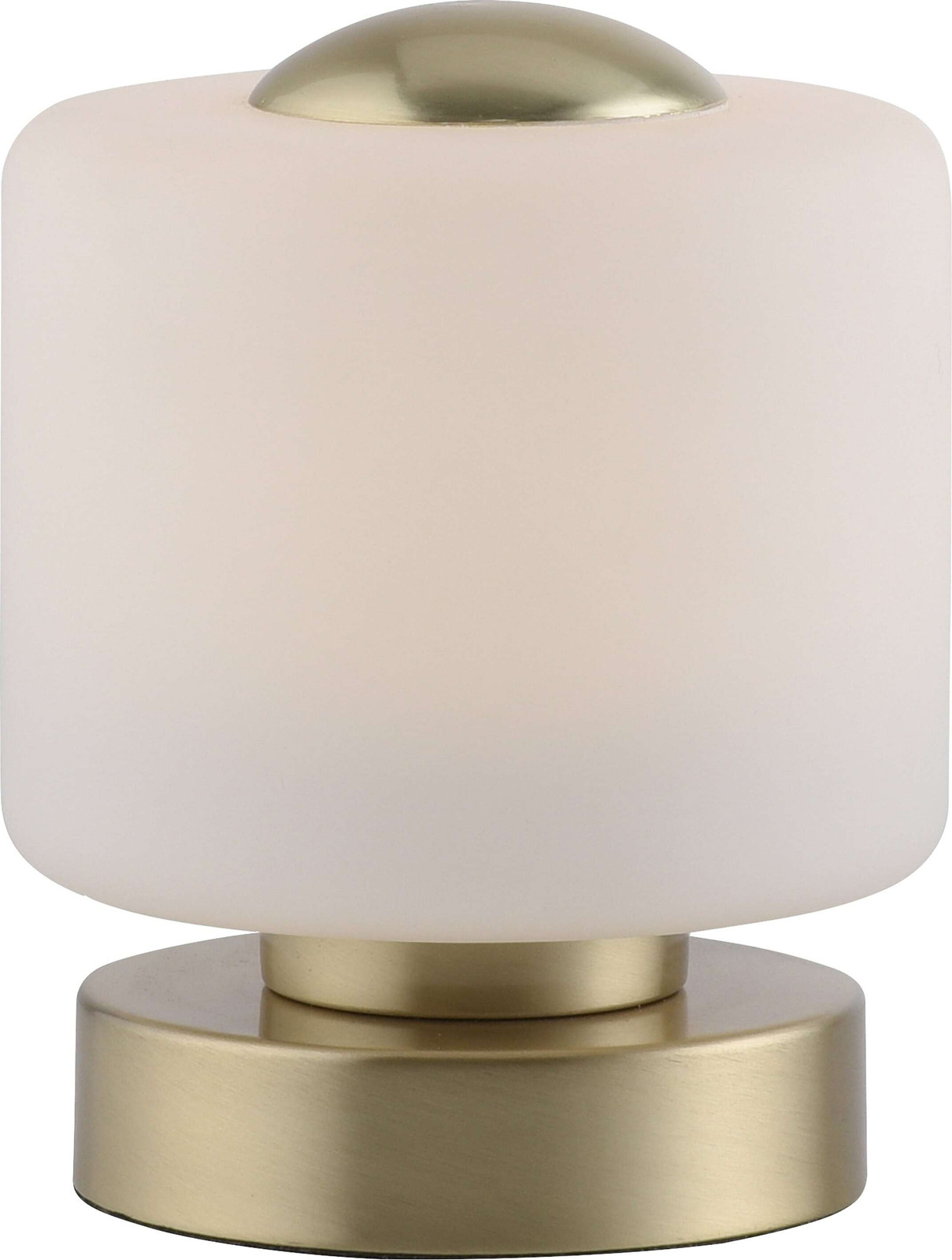 Paul Neuhaus Tafellamp met LED, Goud/Messing en Wit, Dimbaar, Touchbediening