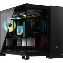 CORSAIR 2500X RGB, schwarz, Glasfenster