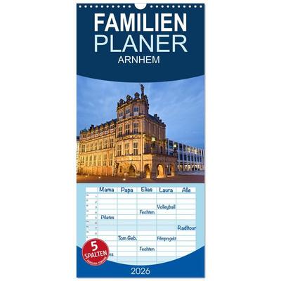 Familienplaner 2026 - ARNHEM mit 5 Spalten (Wandkalender, 21 x 45 cm) CALVENDO