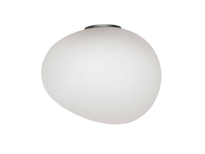 Foscarini Designer Wandleuchte Gregg, dimmbar, weiß / opal, für Wohn- / Esszimmer, Glas, Design