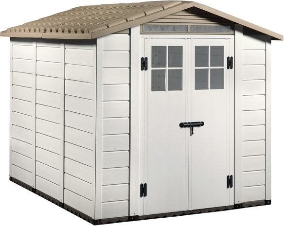 Garofalo Tuscany Evo 240  Gerätehaus  Mit Fenstern und Doppeltür  202,5 × 242,5 × 220 cm