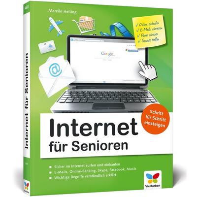 Internet für Senioren, Taschenbuch von Mareile Heiting, Vierfarben, 978-3-8421-0213-2
