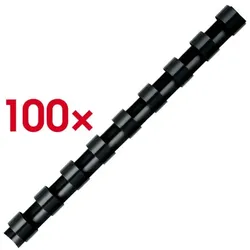 Fellowes Kunststoffbinderücken 21 Ringe (US-Teilung)/6.0 mm schwarz schwarz