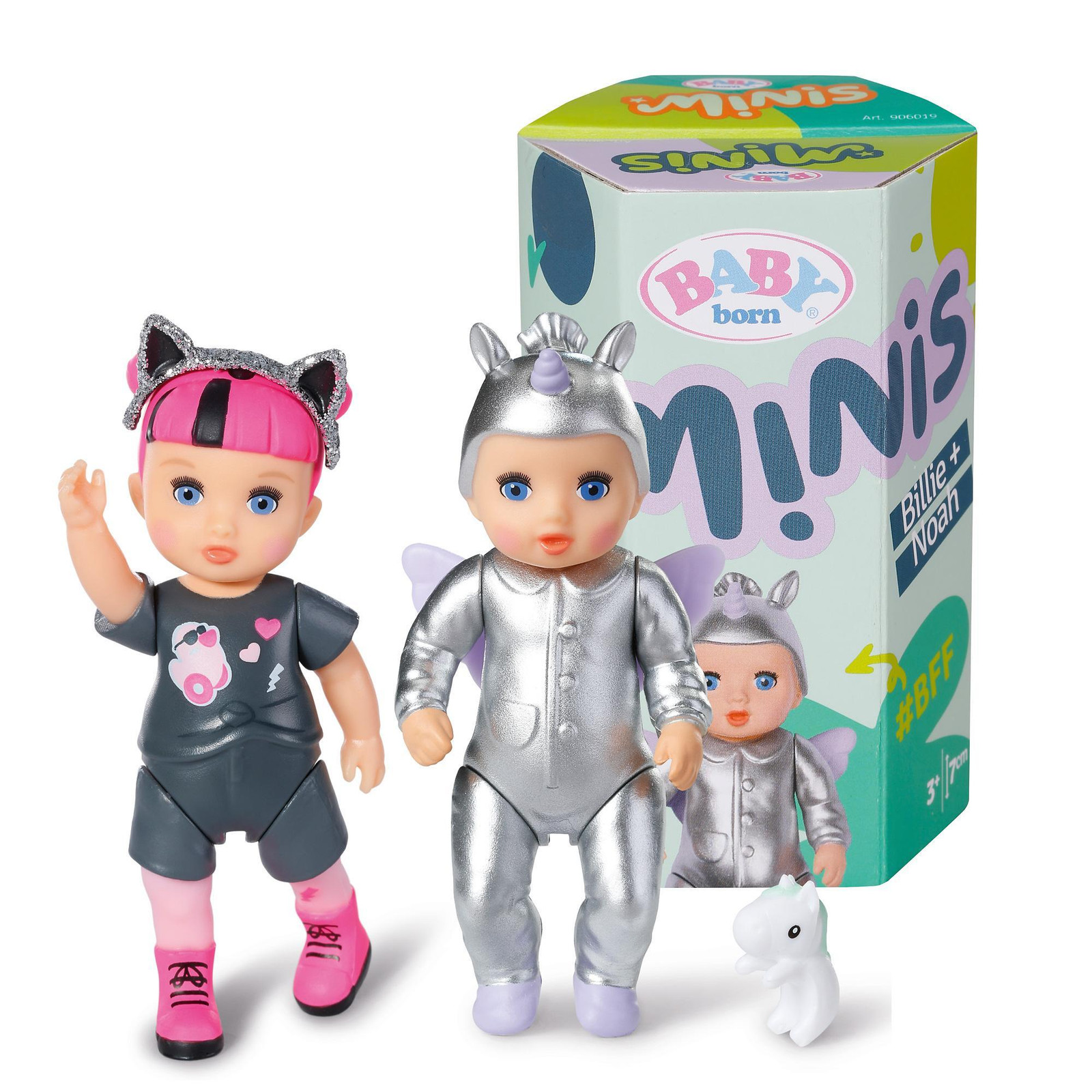 BABY born Minis Noah & Billie Dubbelpak met accessoires