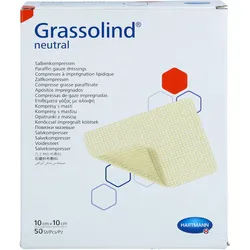 Grassolind Salbenkompressen 10x10 cm Steril 50 ST