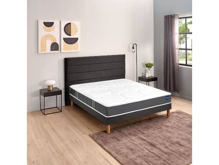 Ensemble sommier et matelas 80x190 cm mousse ferme Bultex Comforting
