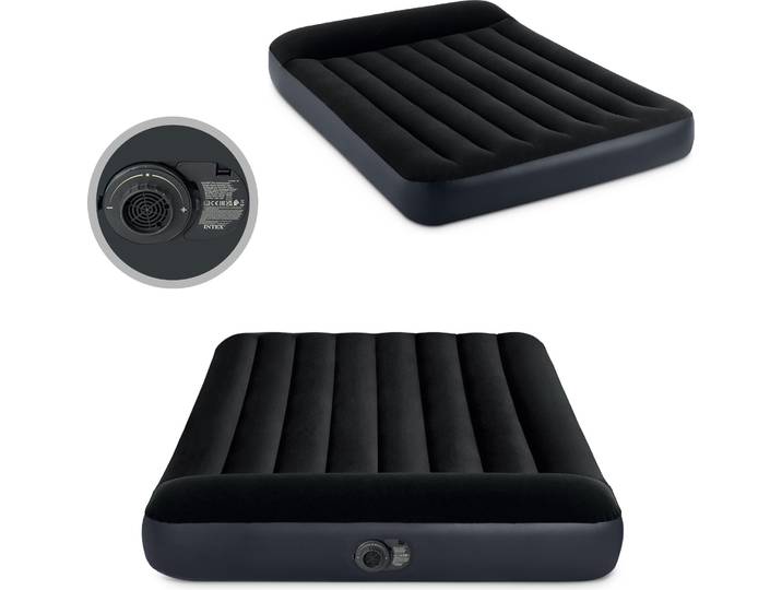 Matelas gonflable lit velours avec pompe Intex 64148ND