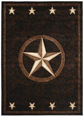 Mayberry Rugs American Destination Fort Worth Western Star Lodge Black Area Rug