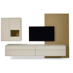 Musterring Wohnwand Kara-Frame Lack Cashmere