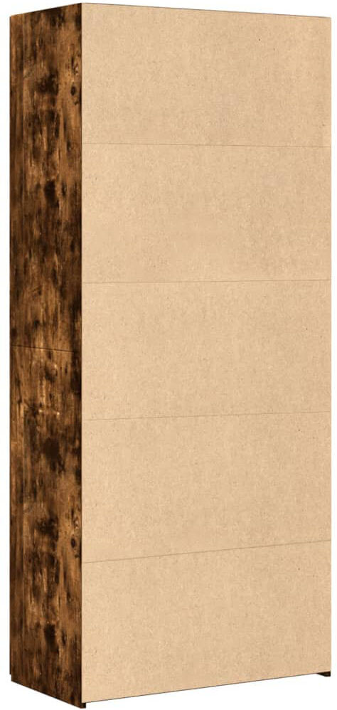 George Oliver Sipsey 80 cm W Highboard Smoked Oak 185cm H X 80cm W X 42.5cm D